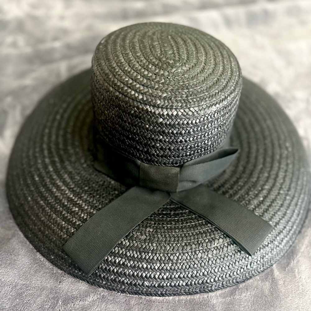 Vintage Morgan Taylor Straw Hat (Black)
